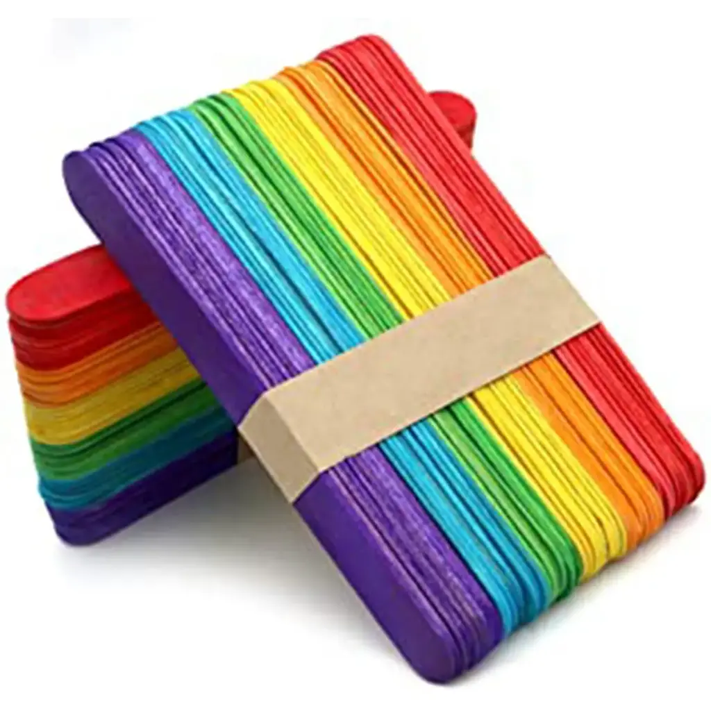 PALITO P/HELADO MADERA COLOR x50u (200)